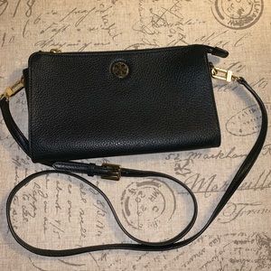 TORY BURCH Pebbled Crossbody Wallet Purse